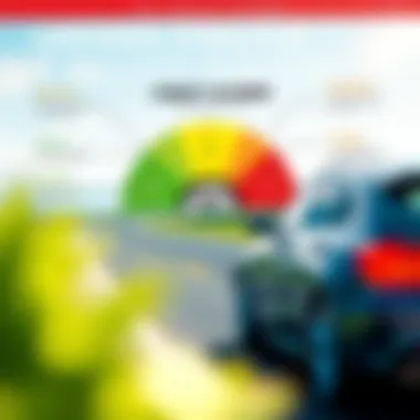 An infographic of credit score ranges and their implications