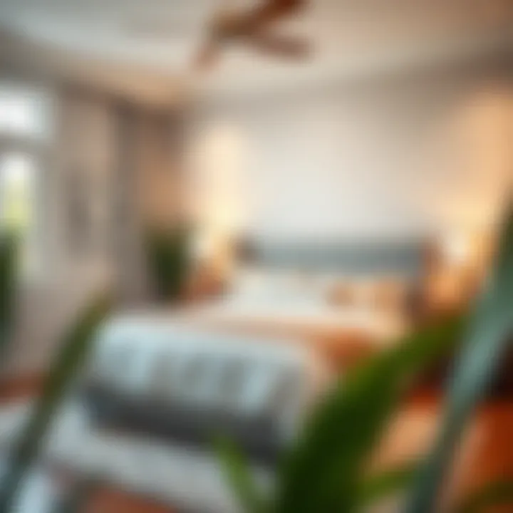 Before and after of a staged bedroom