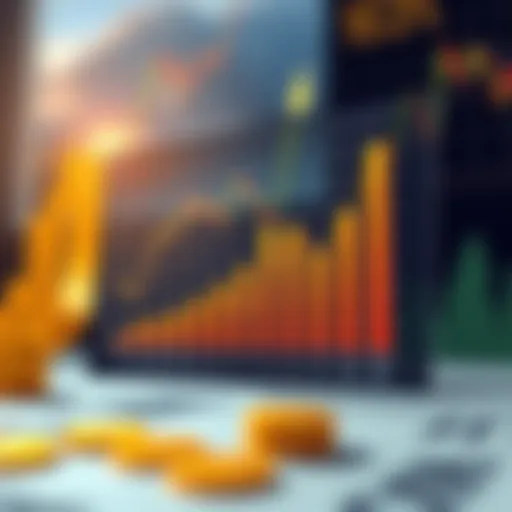 Graph illustrating mutual fund performance trends