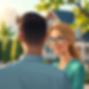 Visual representation of buyer and seller perspectives on commissions