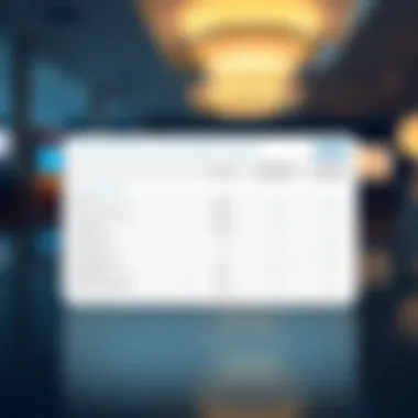 Table Comparing Credit Card Features