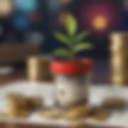 Visual representation of revenue growth concepts