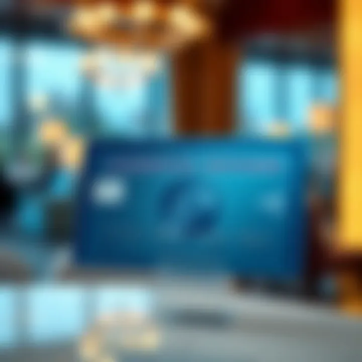 Exclusive lounge access associated with the card