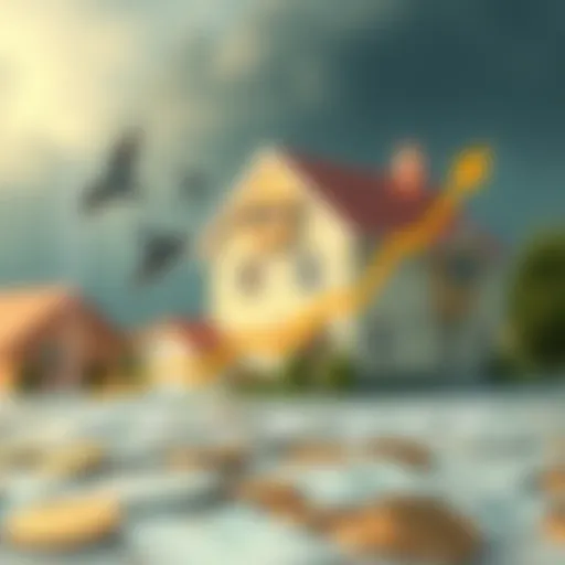 Fluctuation of Home Loan Interest Rates Graph illustrating the fluctuation of home loan interest rates over two decades