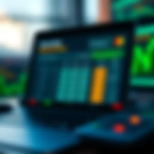 Illustration of online calculator interface for operating cash flow analysis