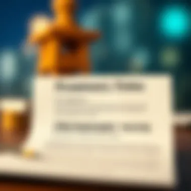 Illustration of a promissory note highlighting key components