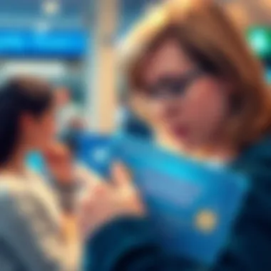 Influence of American Express Network Cards on Consumer Behavior Illustration depicting consumer behavior influenced by American Express network cards