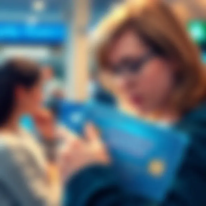 Influence of American Express Network Cards on Consumer Behavior Illustration depicting consumer behavior influenced by American Express network cards