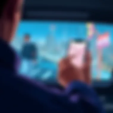 User navigating through the Varo mobile app