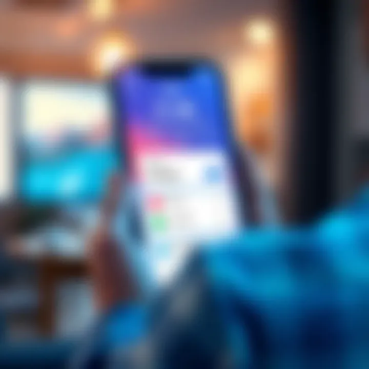 Visual representation of Varo app interface