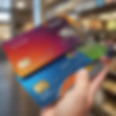 Comparison of rewards programs from different retail credit cards.