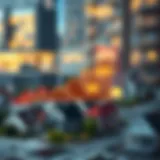 Graph illustrating recent trends in housing prices