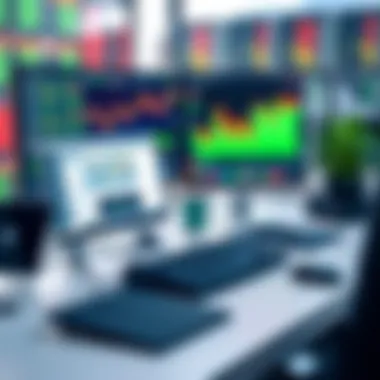 Day trader's workstation setup