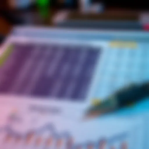 Excel spreadsheet showcasing investment calculations