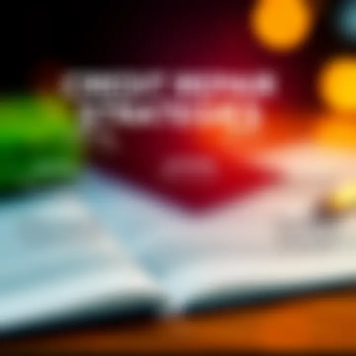 Infographic illustrating strategies used in credit repair services