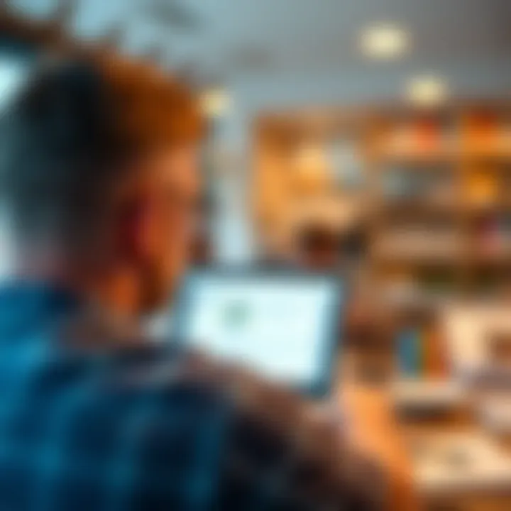 A graphical depiction of user reviews and feedback