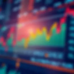 Visual representation of stock data trends