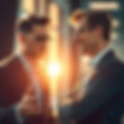 A confident professional discussing salary terms