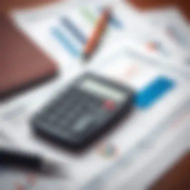 Financial Planning for Success A calculator and financial documents representing budgeting and pricing strategies