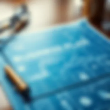 Blueprint of a business plan highlighting essential elements