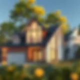 Financial Growth Through Multiple Properties A modern home showcasing financial growth