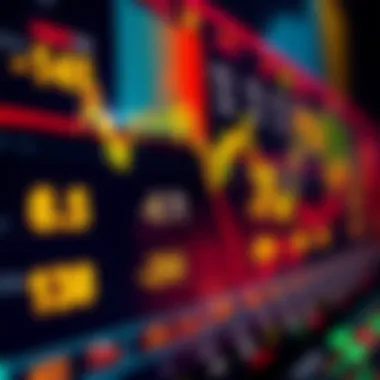 Current Interest Rates Overview A close-up of a financial dashboard displaying interest rates