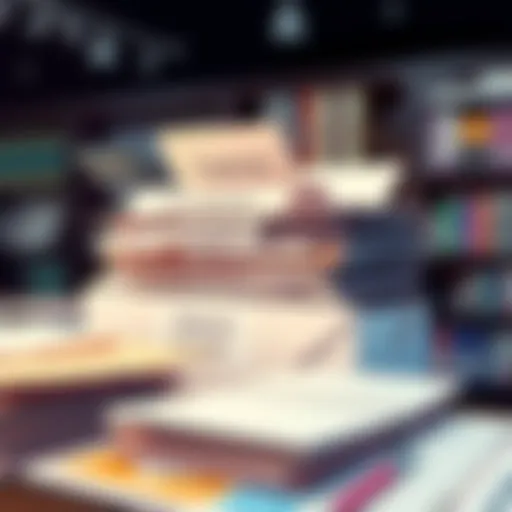 Visual representation of an organized expense envelope system