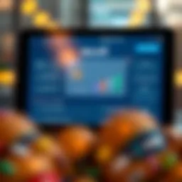 Digital banking interface showcasing Monifi features