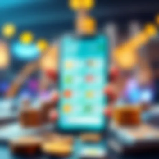 Mobile app interface showing a variety of tasks for earning money