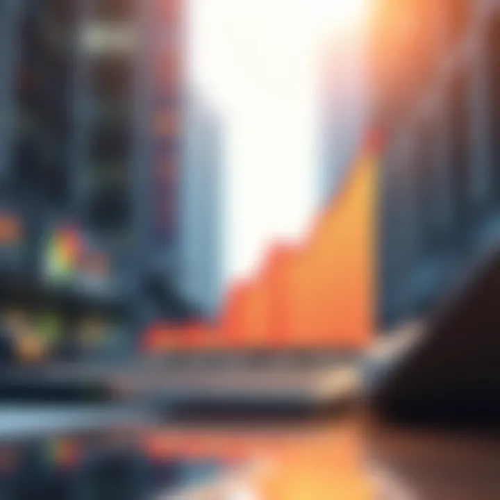 Graph analyzing predictive analytics impact on financial outcomes