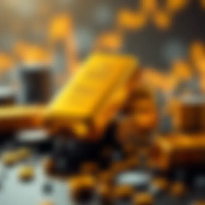 Visual representation of gold ETFs benefits and risks