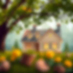 Dual mortgage concept illustration