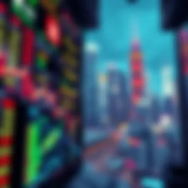 Stock trading screen with market data