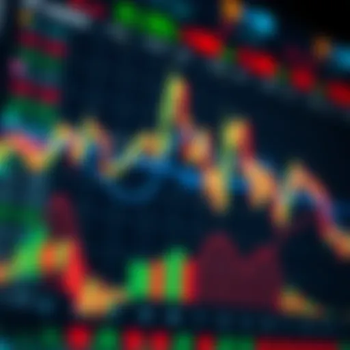 Dynamic forex trading chart displaying fluctuations