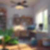 An organized home office with hidden assets