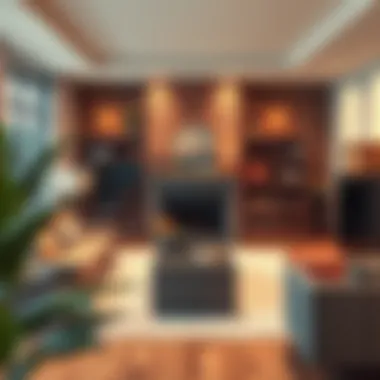 A serene living room showcasing valuable decor