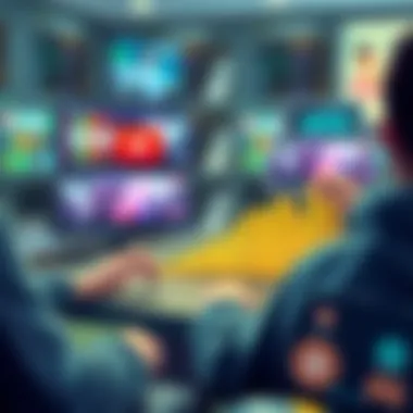 Visual representation of income opportunities through digital content