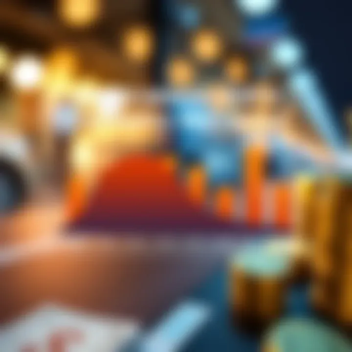 A visually engaging chart displaying the correlation between credit scores and loan interest rates.