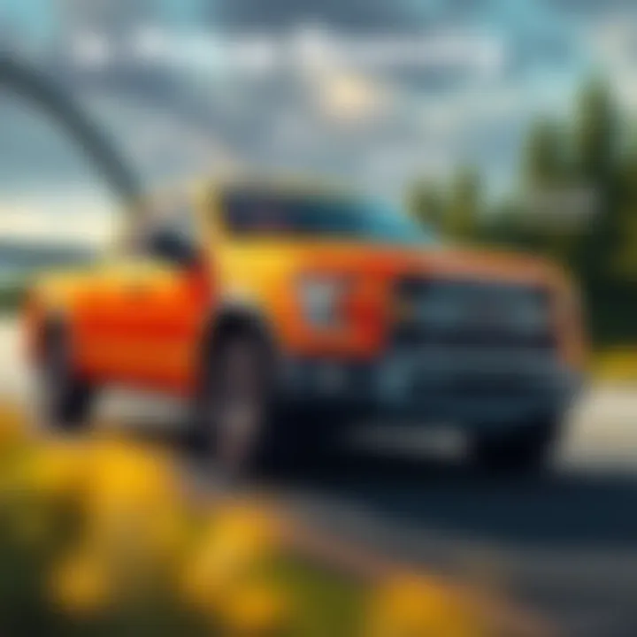 An infographic illustrating various financing options available for pickup trucks.