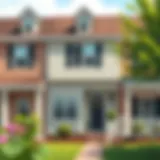 Charming rent-to-own townhome exterior in New Jersey