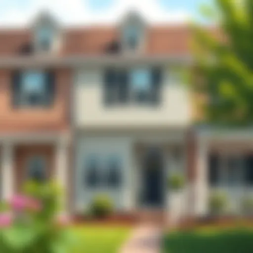 Charming rent-to-own townhome exterior in New Jersey