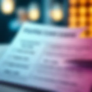 Visual representation of payday loan terms and interest rates