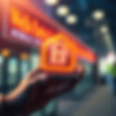 Illustration of secure digital transactions showcasing encryption and safety measures.