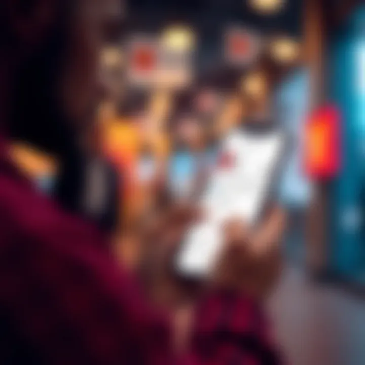 User navigating the Wells Fargo app with ease, highlighting the user-friendly experience.