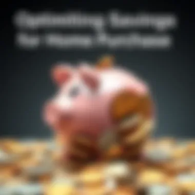 A piggy bank overflowing with coins representing savings strategies for home buying