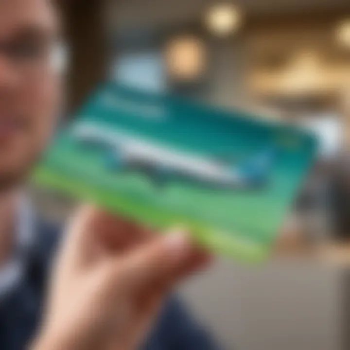 Cardholder enjoying travel perks with Frontier Airlines credit card