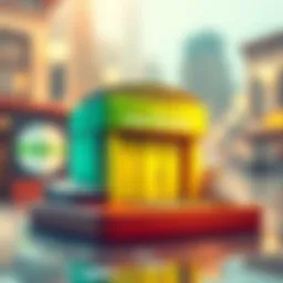 A graphical representation of overdraft services offered by financial institutions.