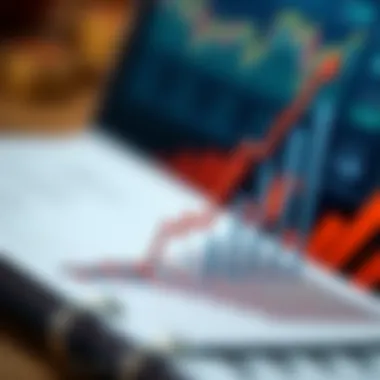 A financial graph depicting growth and risk management.