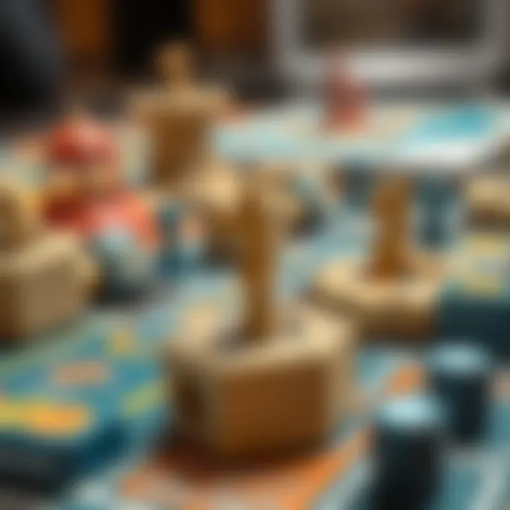 A close-up of game mechanics and educational elements