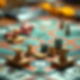 Strategic game board showcasing investment pathways